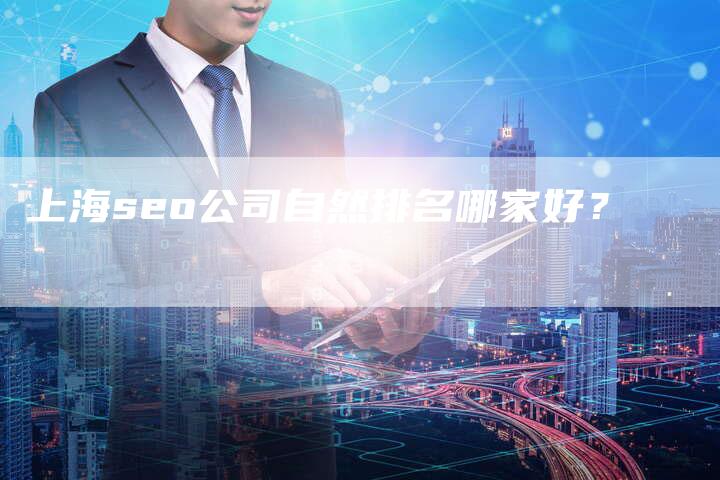 上海seo公司自然排名哪家好？