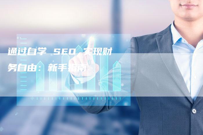 通过自学 SEO 实现财务自由：新手指南