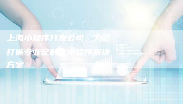 上海小程序开发公司：为您打造专业定制化小程序解决方案
